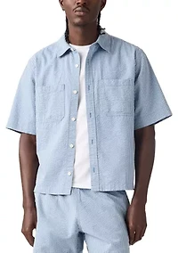 Men's Flynt Striped Boxy Shirt