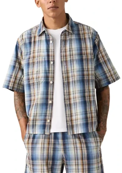 Men's Plaid Boxy Shirt