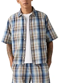 Men's Plaid Boxy Shirt