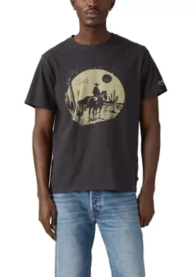 Relaxed Fit Cowboy Front Graphic T-Shirt