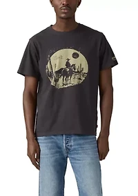 Relaxed Fit Cowboy Front Graphic T-Shirt