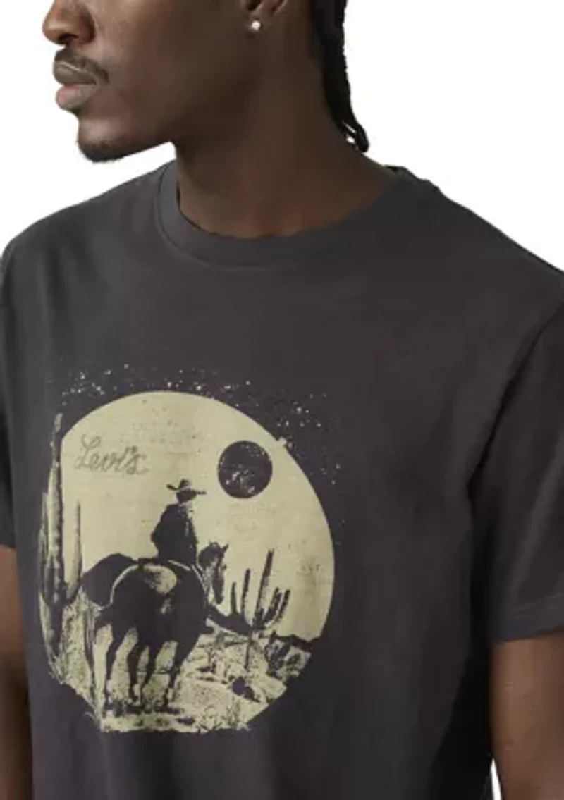 Relaxed Fit Cowboy Front Graphic T-Shirt