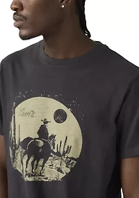 Relaxed Fit Cowboy Front Graphic T-Shirt