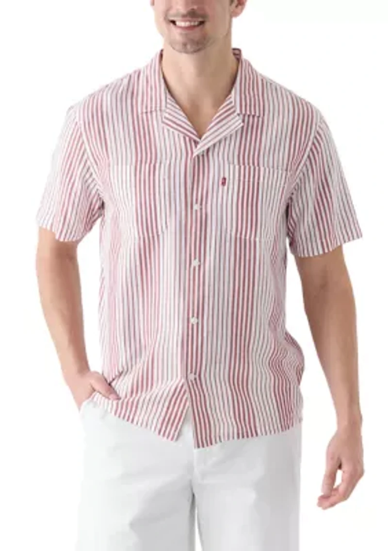 Classic Camper Stripe Button Down Shirt