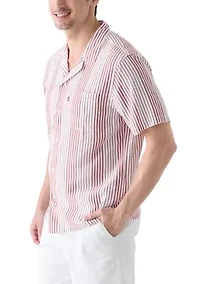 Classic Camper Stripe Button Down Shirt