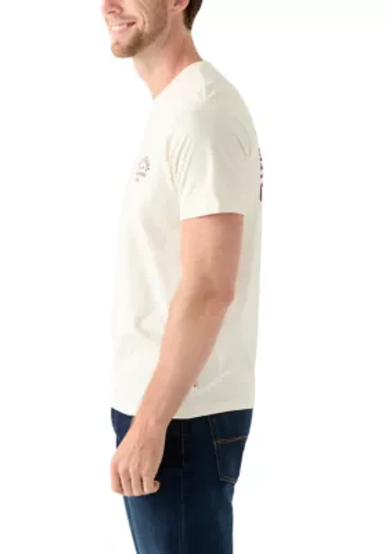 Short Sleeve Eagle Back Graphic T-Shirt