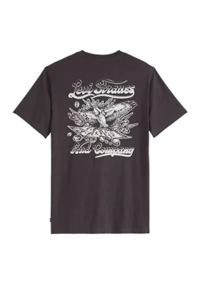 Men's Short Sleeve Music Eagle Graphic T-Shirt