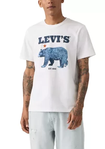 Men's Bear Logo Graphic T-Shirt