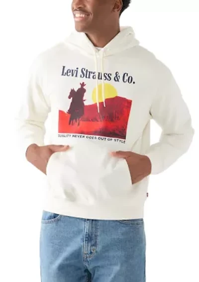 Archival Western Relaxed Graphic Hoodie