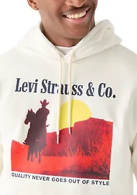 Archival Western Relaxed Graphic Hoodie