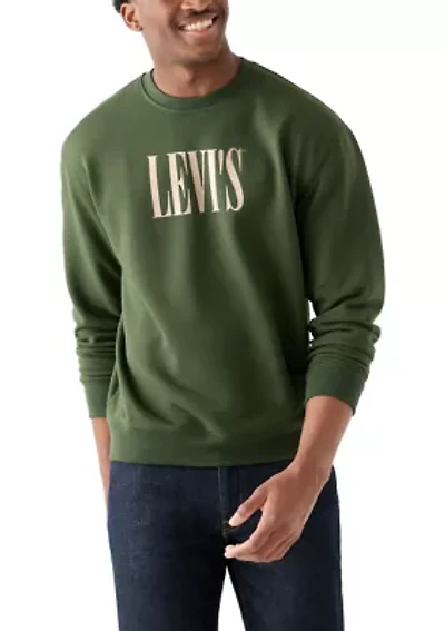 Relaxed Graphic Crew Neck Sweatshirt