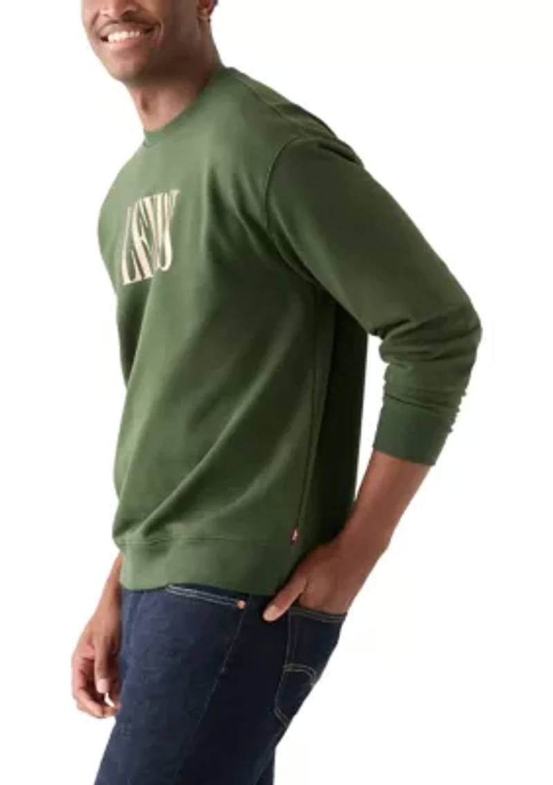 Relaxed Graphic Crew Neck Sweatshirt