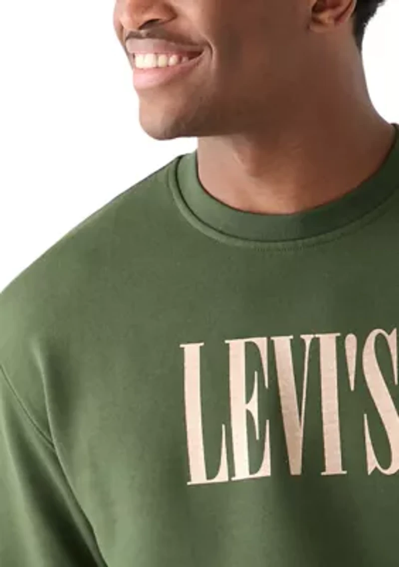 Relaxed Graphic Crew Neck Sweatshirt