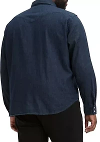 Big & Tall Long Sleeve Chest Pocket Button Down Shirt