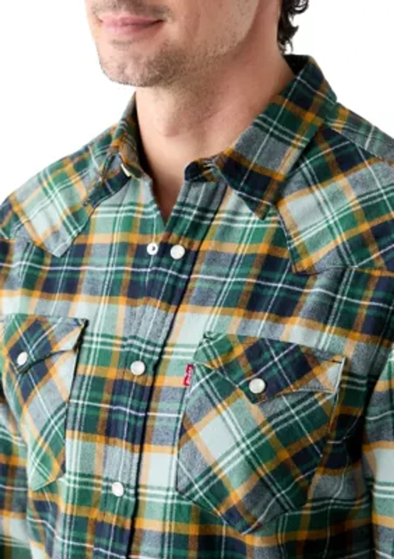 Classic Western Plaid Shirt