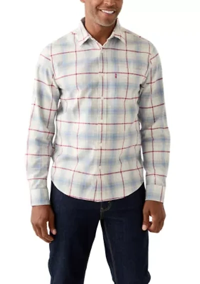 Men's Long Sleeve Classic Plaid Flannel