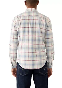 Men's Long Sleeve Classic Plaid Flannel