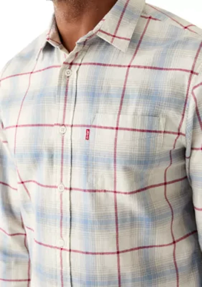 Men's Long Sleeve Classic Plaid Flannel
