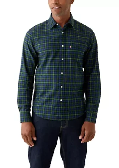 Men's Long Sleeve Classic Plaid Flannel