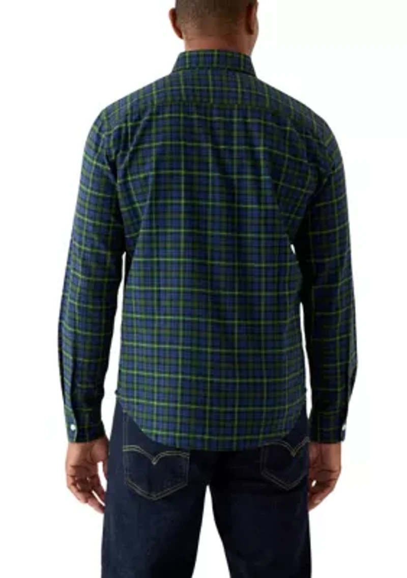 Men's Long Sleeve Classic Plaid Flannel