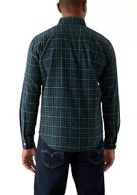 Men's Long Sleeve Classic Plaid Flannel