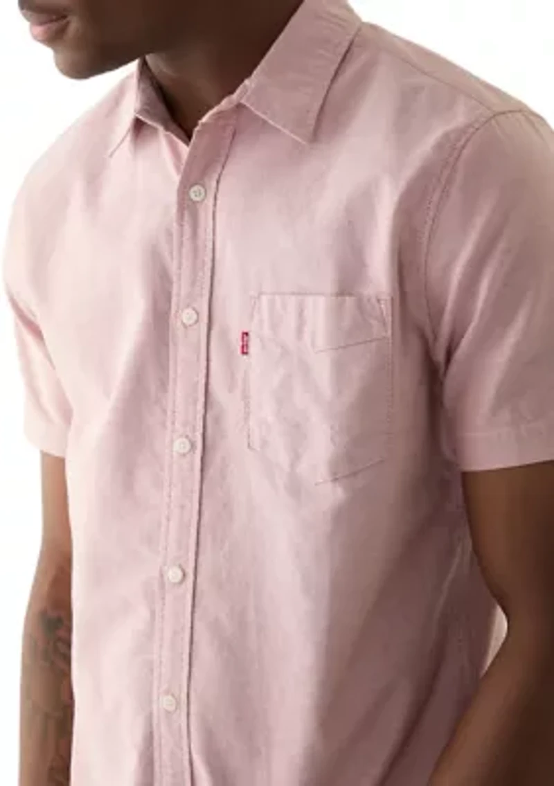 Classic One Pocket Short Sleeve Button Down Shirt