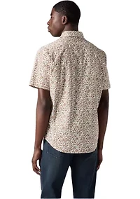 Short Sleeve One Pocket Floral Button Up Shirt