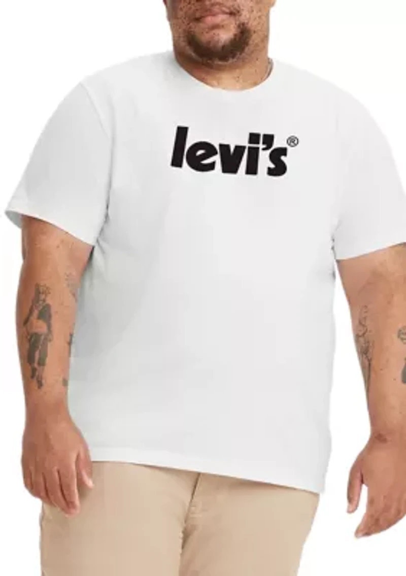 Big & Tall Poster Logo Graphic T-Shirt