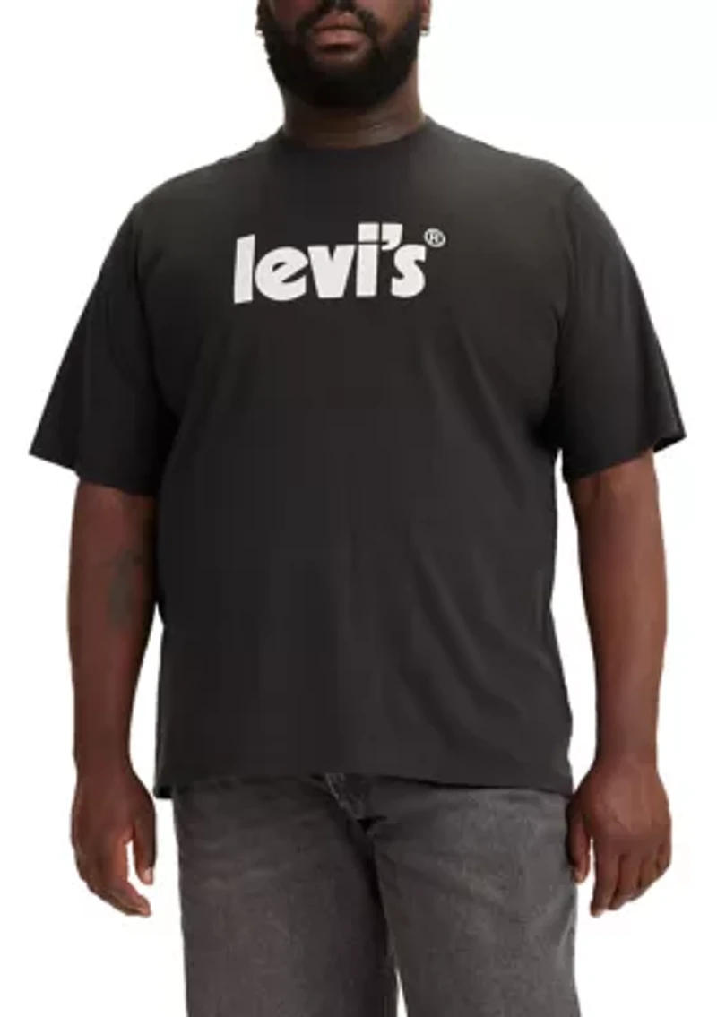 Big & Tall Short Sleeve Poster Logo Graphic T-Shirt