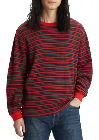 Long Sleeve Striped Thermal T-Shirt