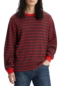Long Sleeve Striped Thermal T-Shirt