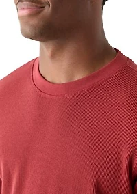 Solid Crew Neck Thermal Shirt