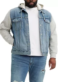 Men's Tall Hybrid Trucker Hoodie