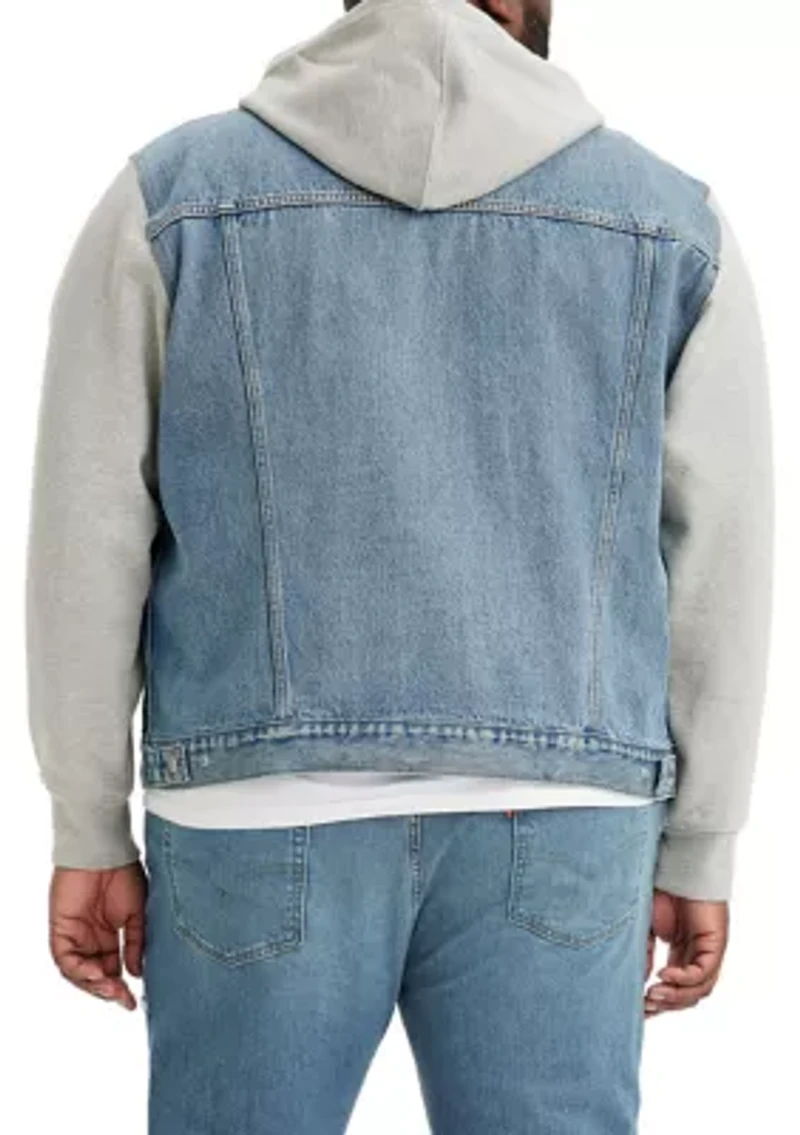 Men's Tall Hybrid Trucker Hoodie