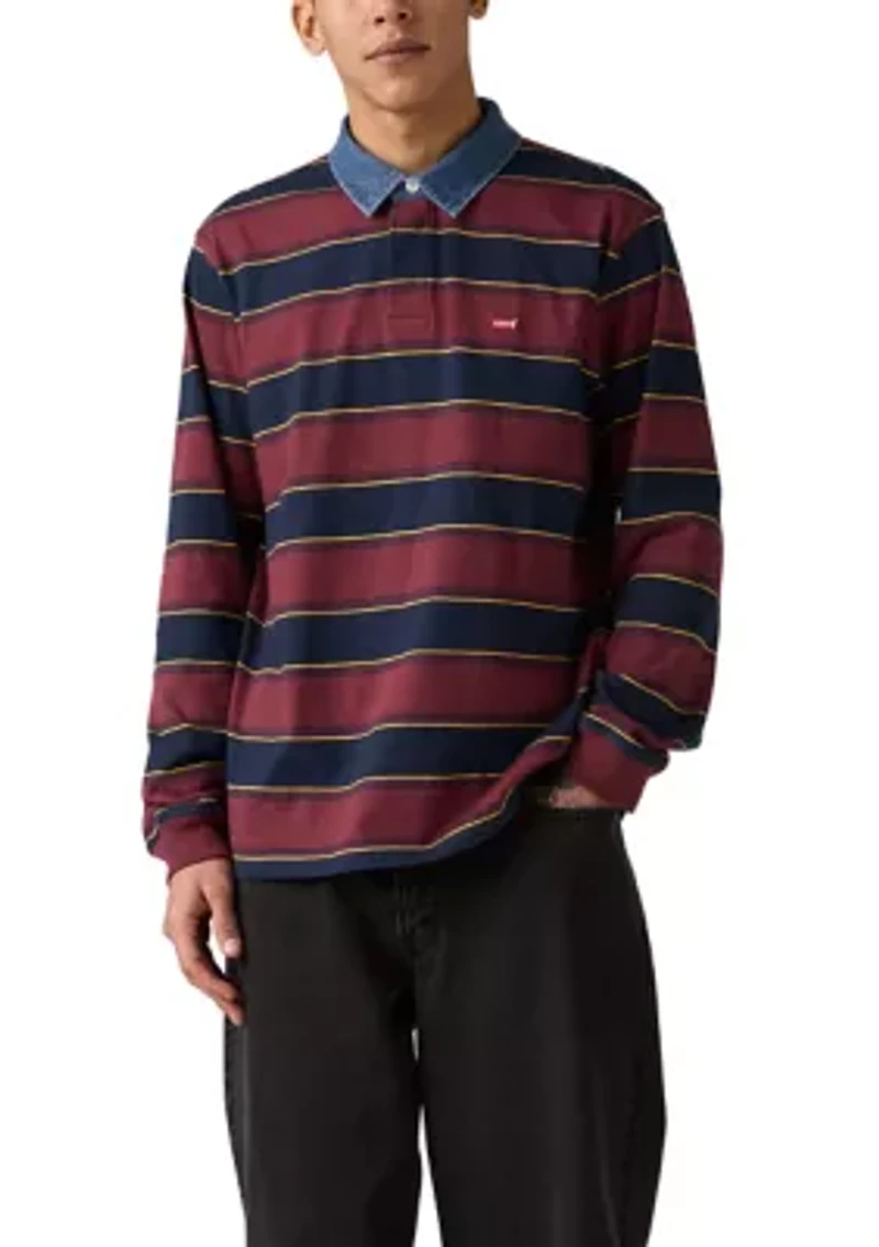 Indigo Stripe Tawny Polo Shirt