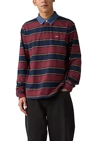 Indigo Stripe Tawny Polo Shirt
