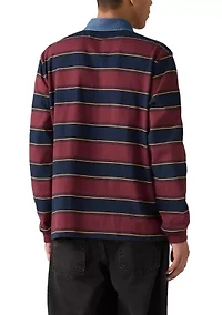 Indigo Stripe Tawny Polo Shirt