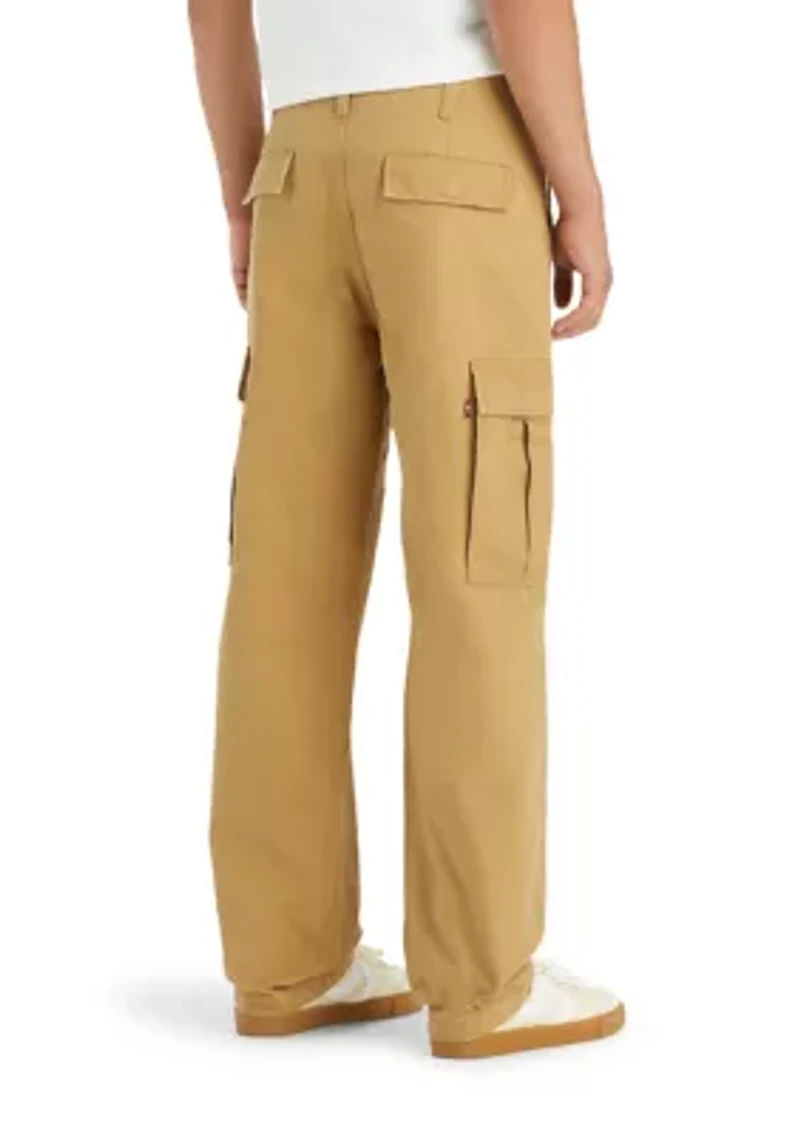 British Khaki Straight Cargo Pants