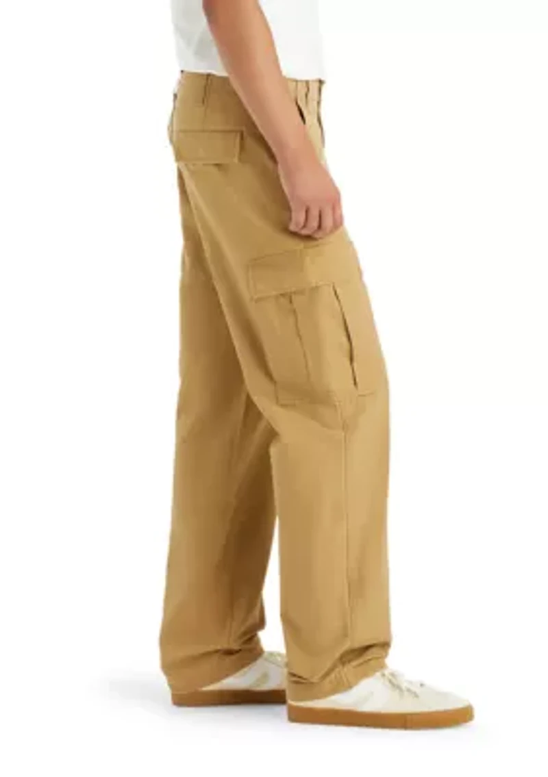 British Khaki Straight Cargo Pants