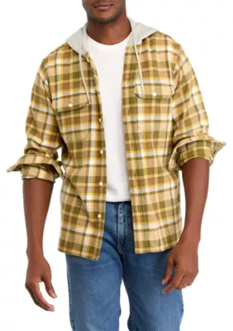 Hooded Classic Worker Shirt