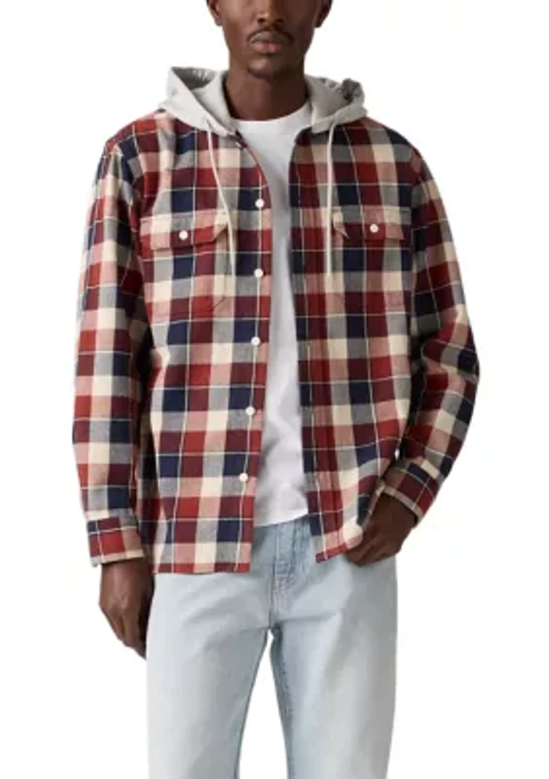 Reeve Plaid Russet Button Down Shirt