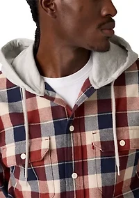 Reeve Plaid Russet Button Down Shirt