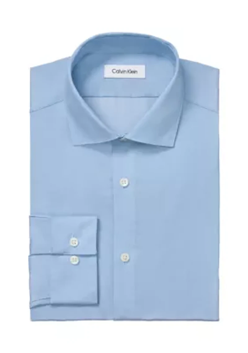 Big & Tall Steel+ Slim Fit Stretch Wrinkle Free Dress Shirt