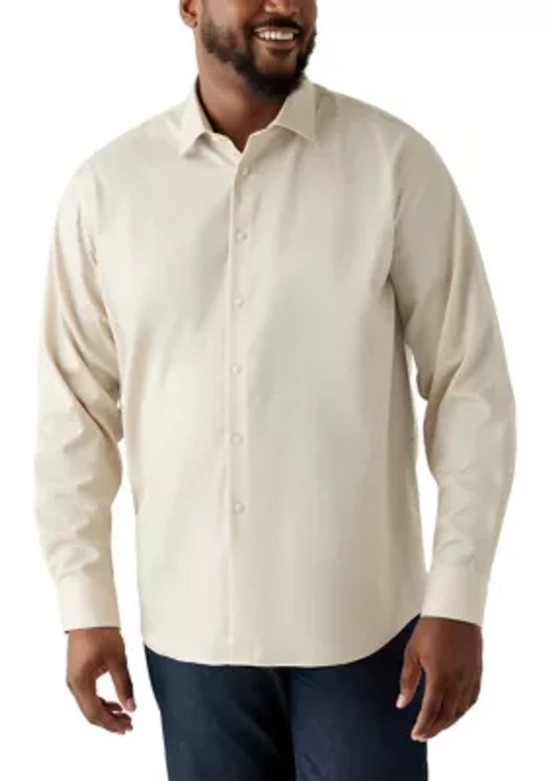 Big & Tall Steel + Stretch Wrinkle Free Dress Shirt