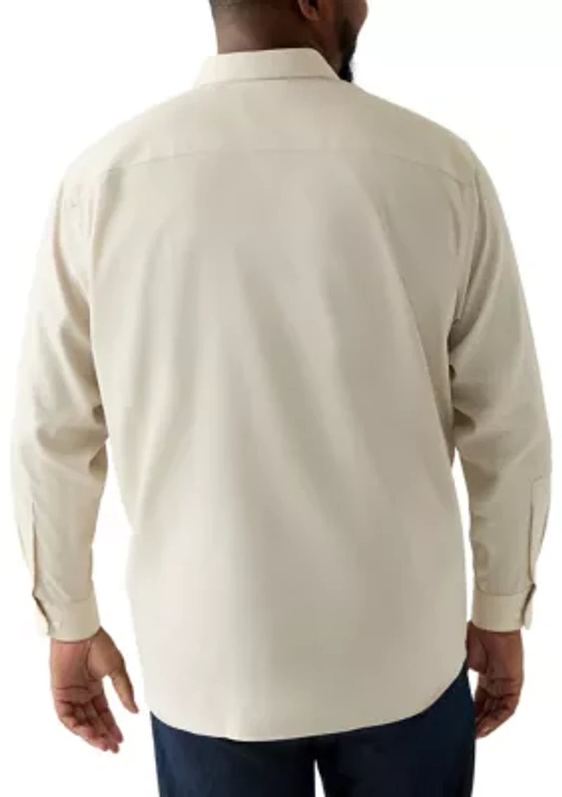 Big & Tall Steel + Stretch Wrinkle Free Dress Shirt