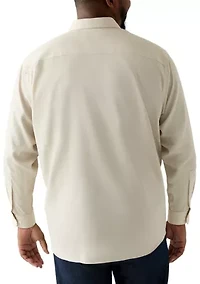 Big & Tall Steel + Stretch Wrinkle Free Dress Shirt