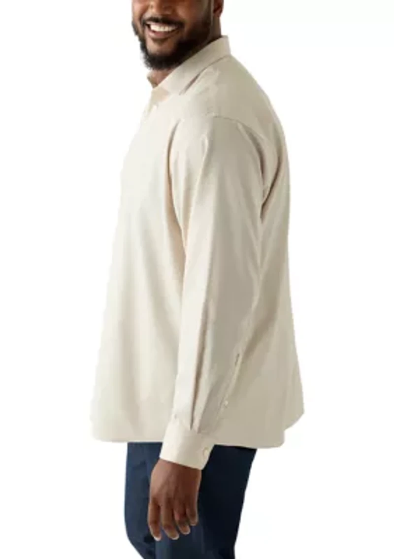 Big & Tall Steel + Stretch Wrinkle Free Dress Shirt