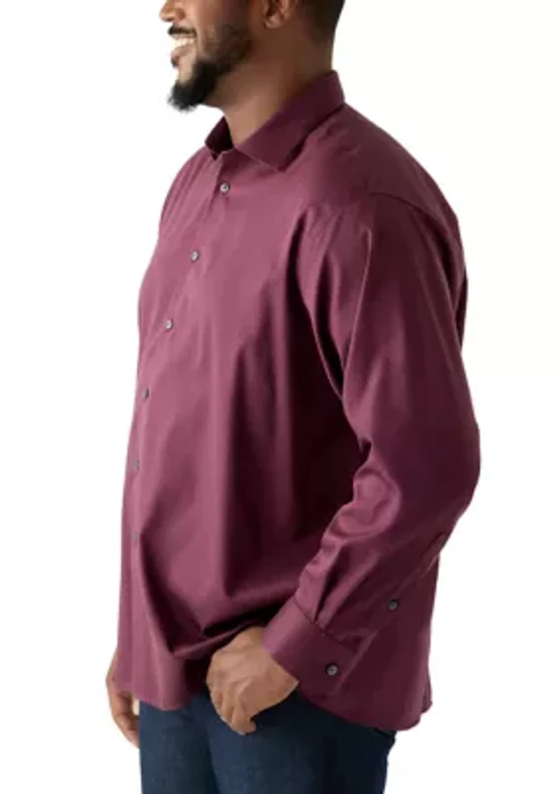 Men's Big Steel+ Stretch Wrinkle Free Dress Shirt