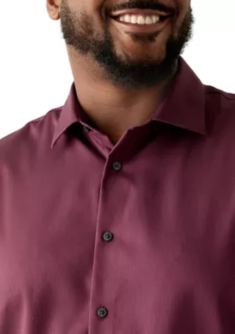 Men's Big Steel+ Stretch Wrinkle Free Dress Shirt