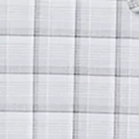 Big & Tall Plaid Steel Stretch Button Down Shirt
